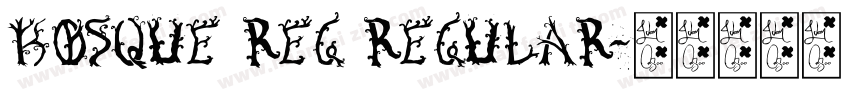 Bosque Reg Regular字体转换